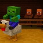 Chicken Jockey hidden lava chicken