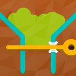 Colored Water and Pin